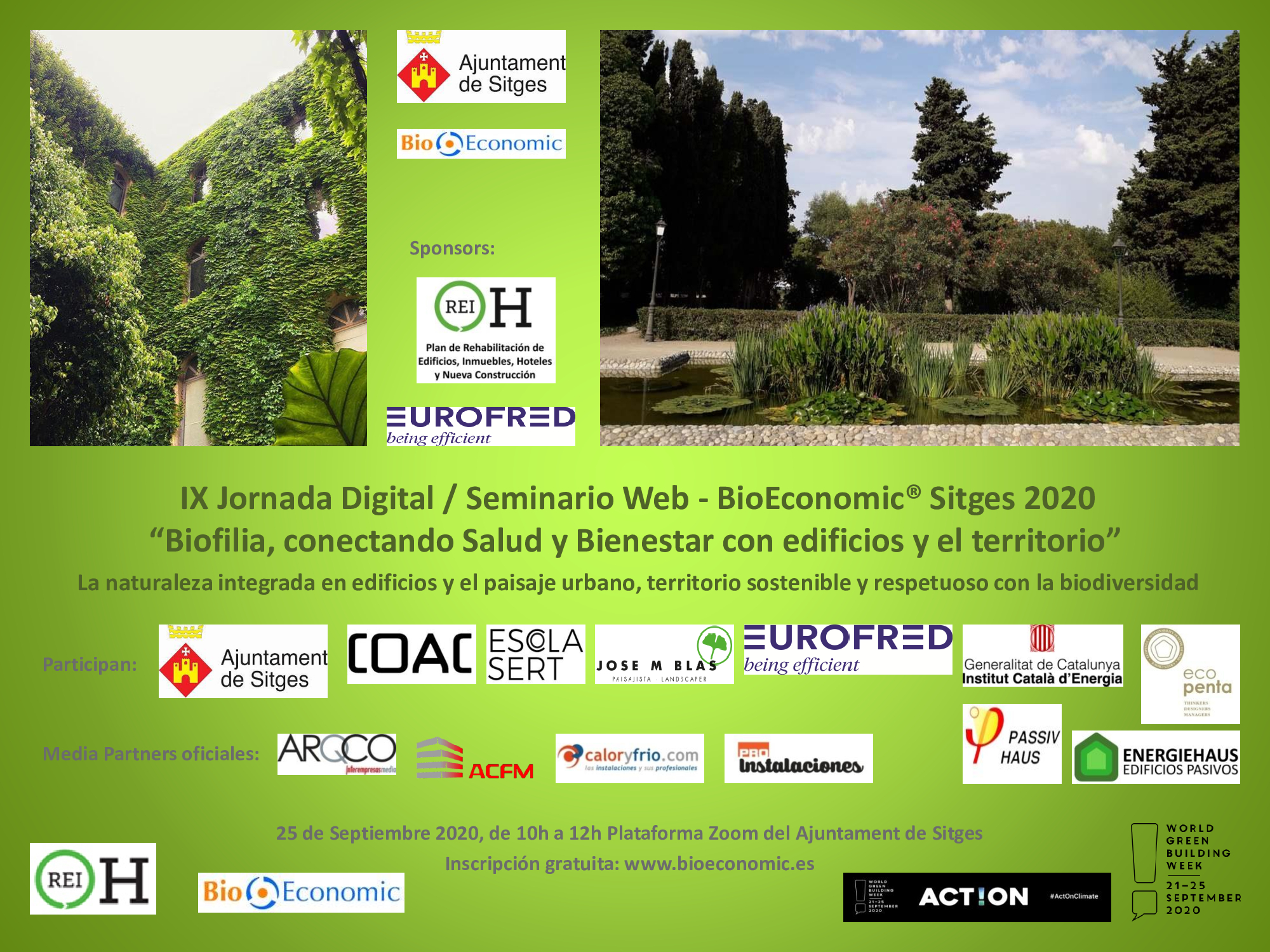IX Jornada Digital  “Biofilia, conectando Salud y Bienestar con edificios y el territorio”